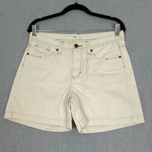 Lee Lower on the Waist Shorts Sz Large 100% Cotton Cream Walking / Golf Length